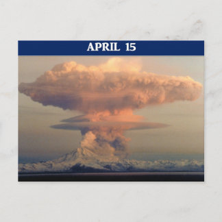 Cartão Postal Engraçado Execução do Dia do Imposto Para Cobrir