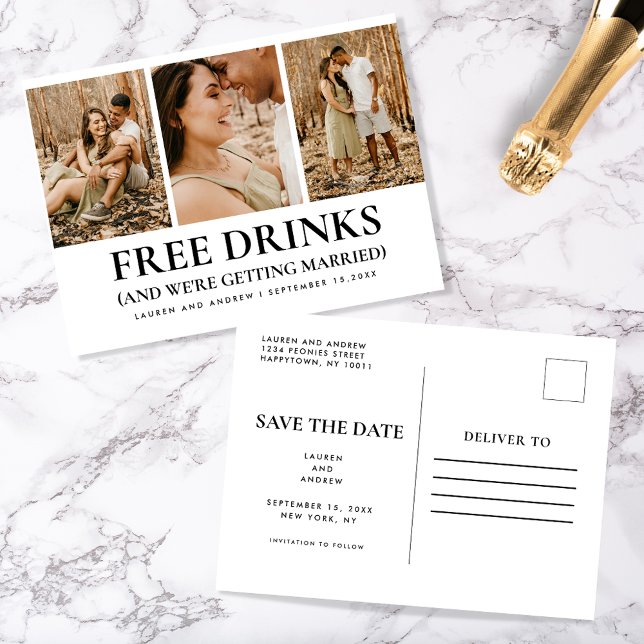 Cartão Postal Engraçado Foto De Orçamento Simples Casamento Salv (Criador carregado)