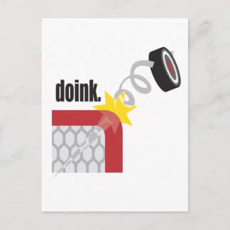 Cartão Postal Engraçado Hockey