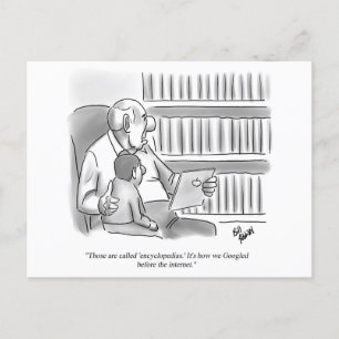 Cartão Postal Engraçado Mantendo-Se Em Contato Com O Cartão-Post