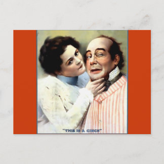 Cartão Postal Engraçado Marido Esposa Vintage Humor