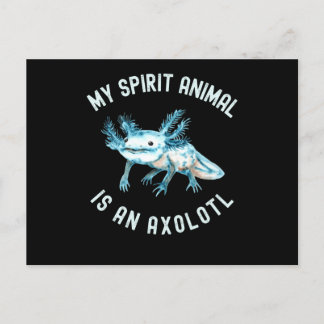 Cartão Postal Engraçado Meu Espírito É Um Axolotl