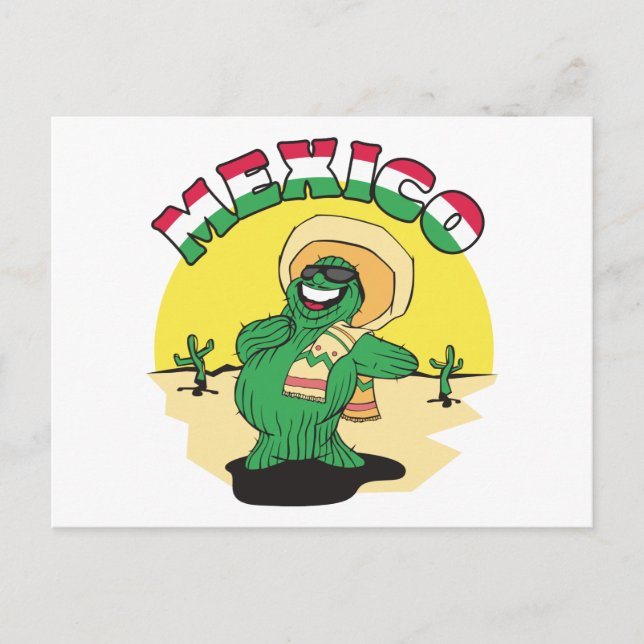 Cartão Postal Engraçado México (Frente)