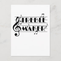 Engraçado Músico Treble Maker Música Clef