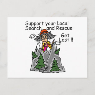 Cartão Postal Engraçado obtenha perdido