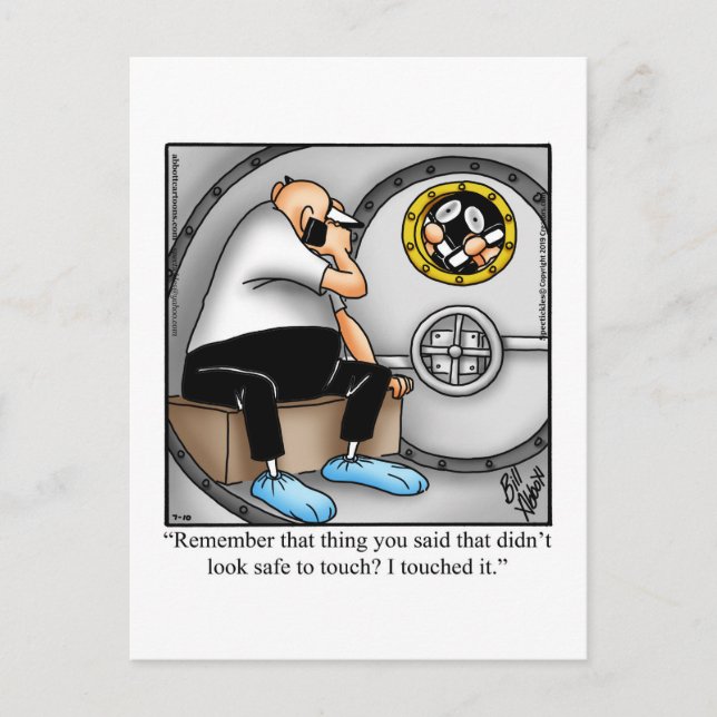 Cartão Postal Engraçado Obter Um Cartão-Postal Bem Humorado (Frente)