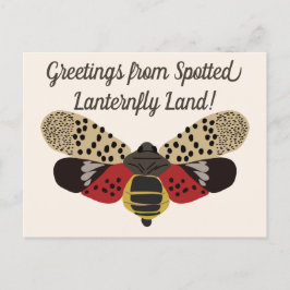 Cartão Postal Engraçado, Pensilvânia, Spotted Lanternfly Custom