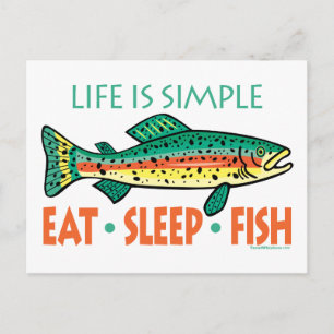 Cartão Postal Engraçado Pesca Dizendo