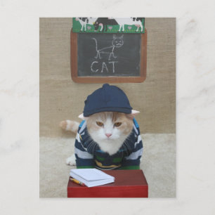 Cartão Postal Engraçado Professor com Cartão-Postal Pai