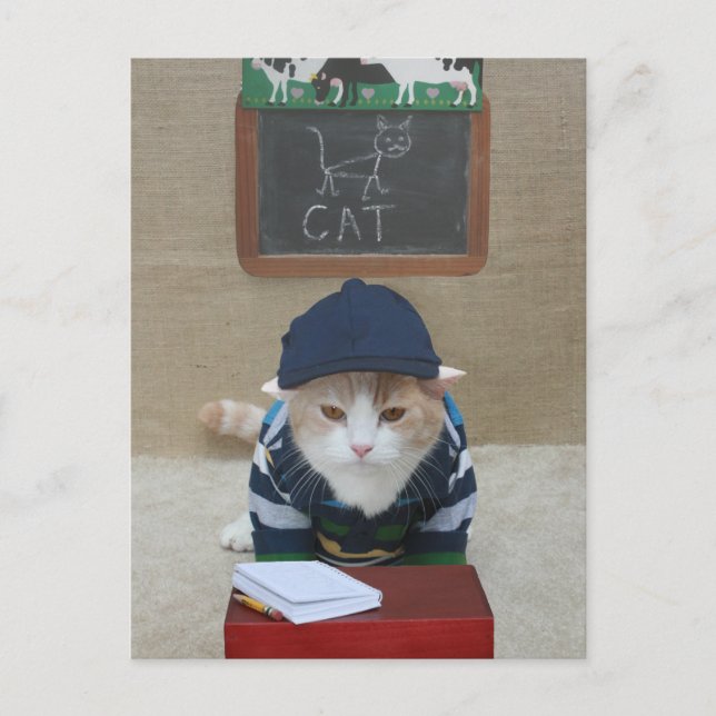 Cartão Postal Engraçado Professor com Cartão-Postal Pai (Frente)