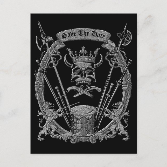 Cartão Postal Engraçado Salvar a Data (Frente)