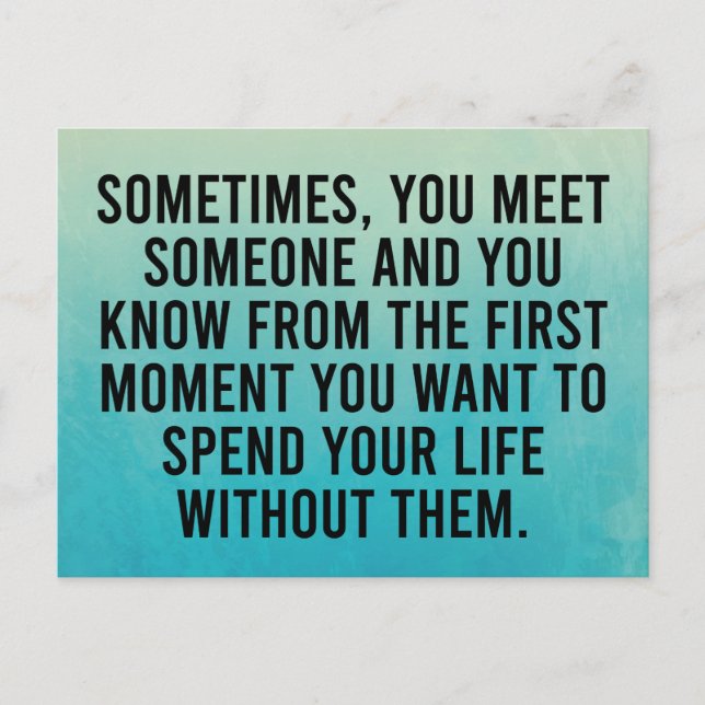 Cartão Postal Engraçado Sarcástico Introduz Humor Dizendo (Frente)