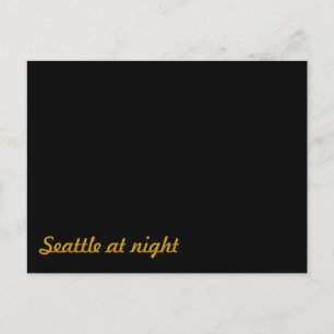 Cartão Postal Engraçado: Seattle at Night