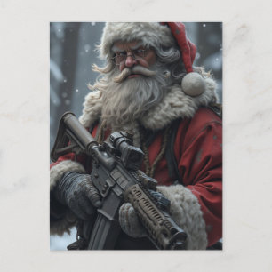 Cartão Postal Engraçado Segunda Emenda Papai Noel Natal