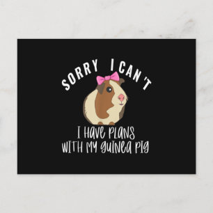 Cartão Postal Engraçado, Sinto Muito Por Ter Planos Com A Minha