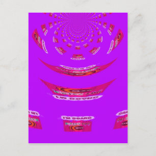 Cartão Postal Engraçado, sinto sua falta, estou entediado