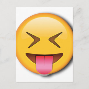 Cartão Postal Engraçado Social Emoji