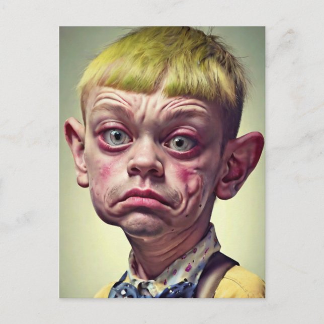 Cartão Postal Engraçado "Sr. Bonito"  (Frente)