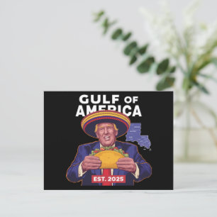 Cartão Postal Engraçado Trump Golfo De Nós América 2025 Trump 