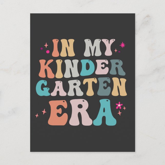 Cartão Postal Engraçado voltar à escola no meu presente na era d (Frente)