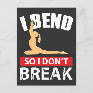 Cartão Postal Engraçado Yoga Say