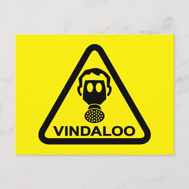 Cartão Postal Engraçados Campos Curry Night Spicy Party Convidam (Frente)