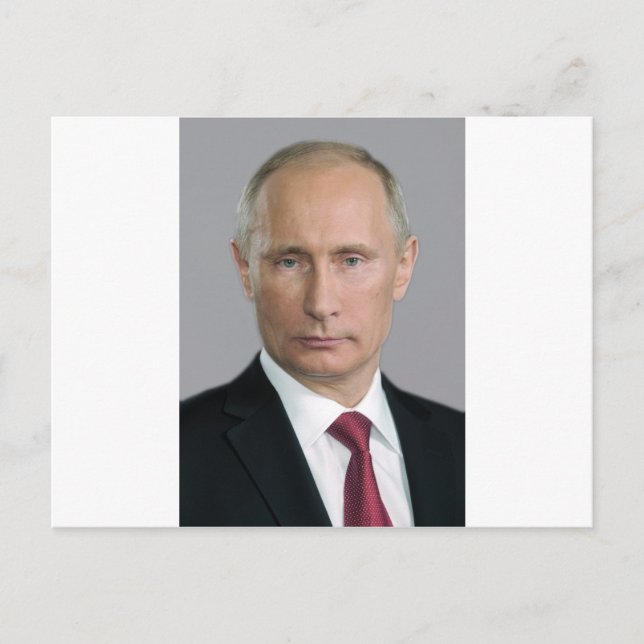 Cartão Postal Engrenagem de Vladimir Putin (Frente)
