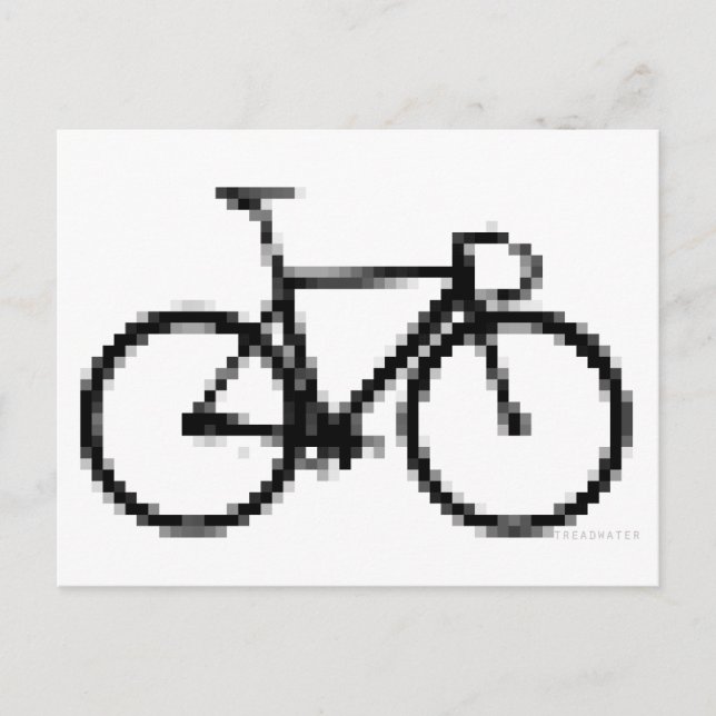 Cartão Postal Engrenagem Pixed (Frente)