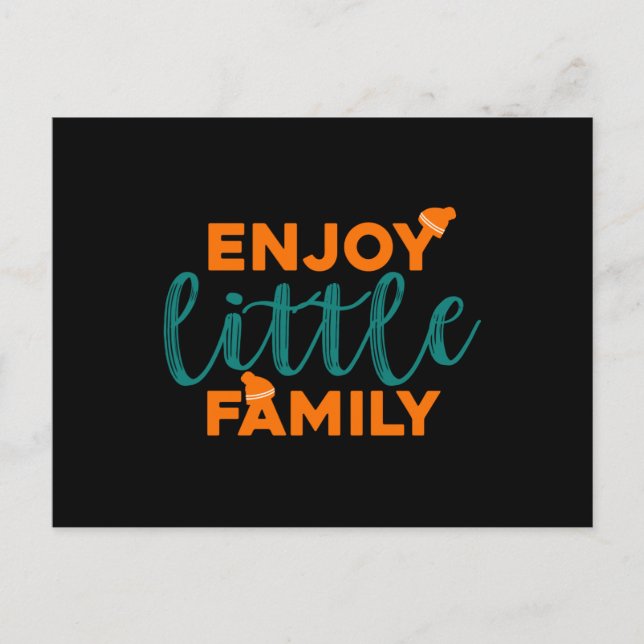 Cartão Postal Enjoy little Family (Frente)
