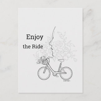 Cartão Postal  Enjoy the Ride: Minimalist DAILYMIEN Postcard 