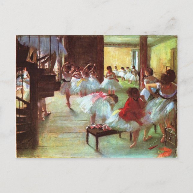 Cartão Postal Ensaio de balés - Edgar Degas - 1880 (Frente)