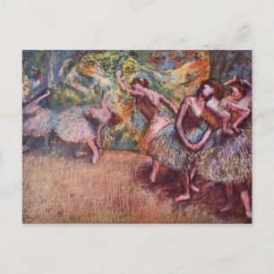 Cartão Postal Ensaio de balés - Edgar Degas - 1904