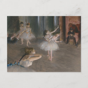 Cartão Postal Ensaio de Dançarinas balés Edgar Degas