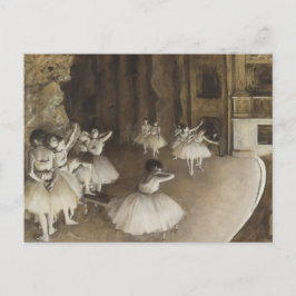 Cartão Postal Ensaio sobre o Palco de Edgar Degas