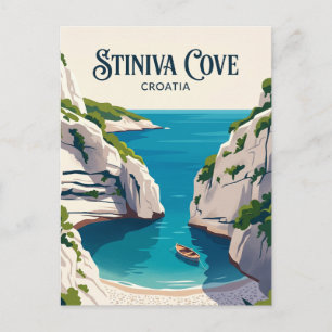 Cartão Postal Enseada de Stiniva Croácia