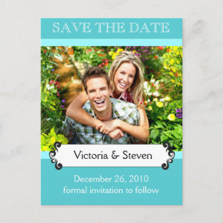 Cartão postal Ensolarado para Salvar a Data