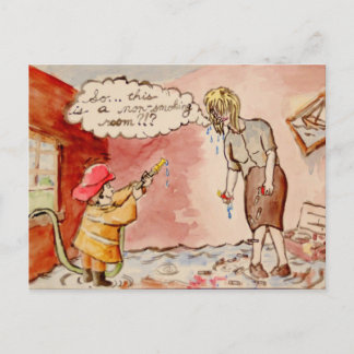 Cartão Postal Então...Este É um Quarto para Não Fumantes?!?