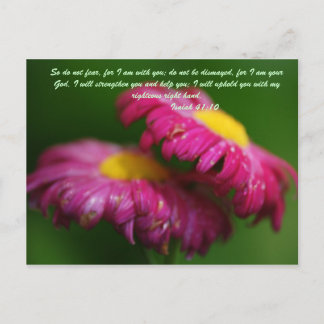 Cartão Postal Então, não temam, pois estou com vocês. não seja c