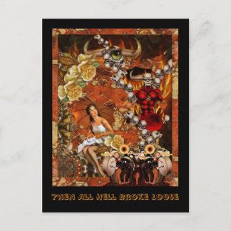Cartão Postal Então, Todos Os Infernos Quebraram Perda