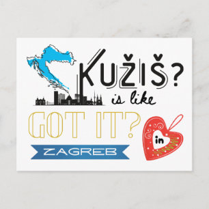 Cartão Postal Entendeu? Zagreb Croácia