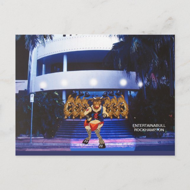 Cartão Postal Entertainabull (Frente)