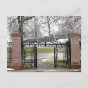 Cartão Postal Entrada ao parque de Mellon, Pittsburgh, PA