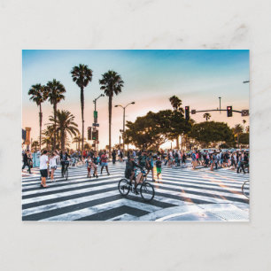 Cartão Postal Entrada de Cais (Papais noeis Monica, CA)