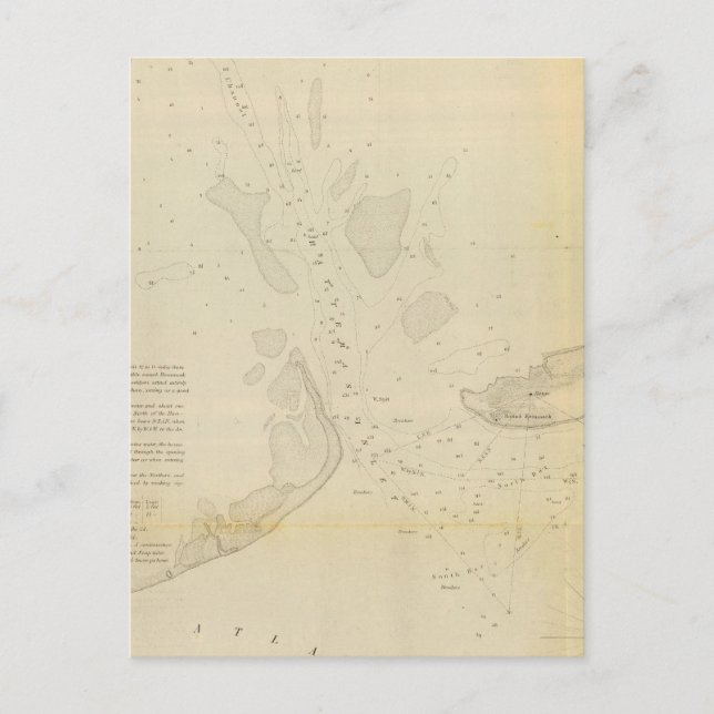 Cartão Postal Entrada de Hatteras, NC (Frente)