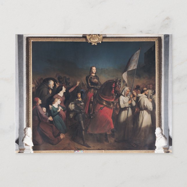 Cartão Postal Entrada de Joana d'Arc em Orleans (Frente)