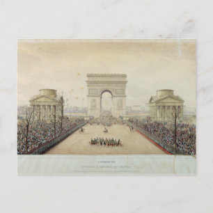 Cartão Postal Entrada de Napoleão III em Paris