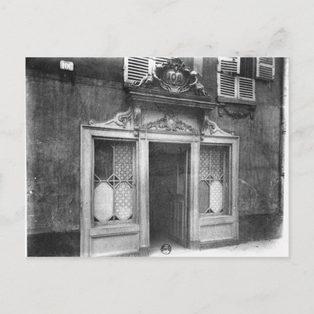 Cartão Postal Entrada de um bordel em Paris (Frente)