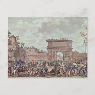 Cartão Postal Entrada dos franceses em Milão