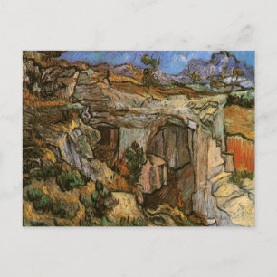 Cartão Postal Entrada, Quarry perto de Santo-Rémy, Vincent Van 