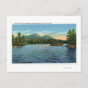 Cartão Postal Entradas de estreitamento, língua e cinco milhas